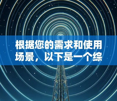 根据您的需求和使用场景,以下是一个综合考虑后的推荐