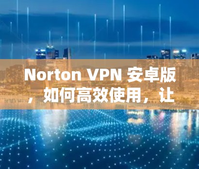 Norton VPN 安卓版,如何高效使用,让数据流量最大化?