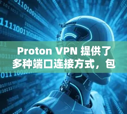 Proton VPN 提供了多种端口连接方式,包括端口隐藏连接和端口多对多连接,这些连接方式可以根据用户需求选择。以下是对Proton VPN 外网连接体验的分析
